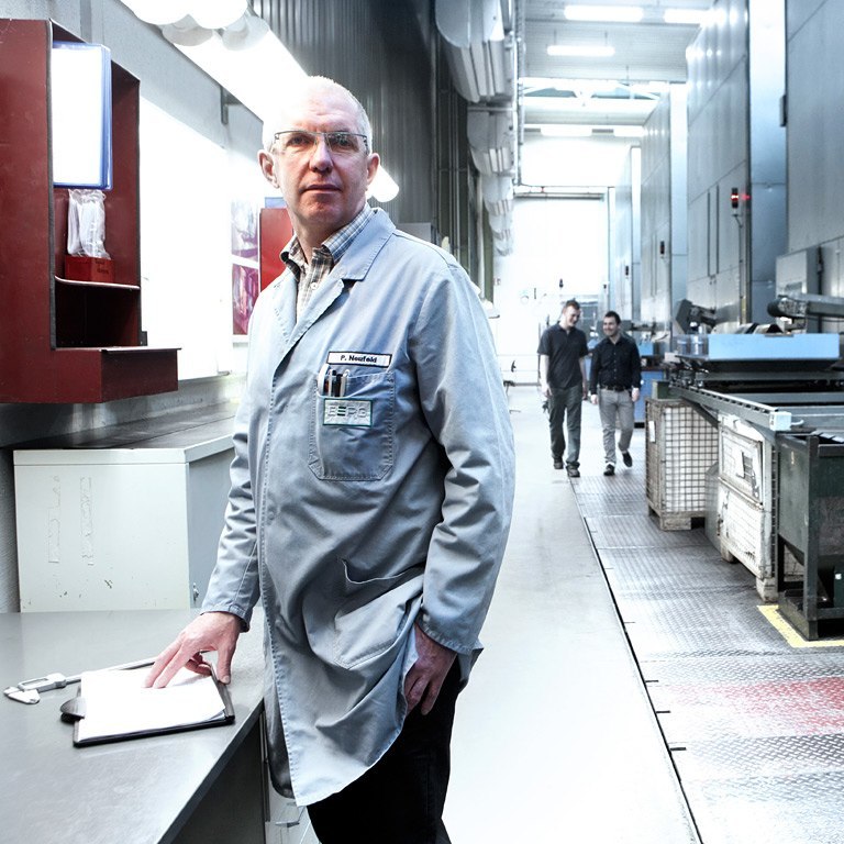 Blick in die Produktion von Hans Berg
